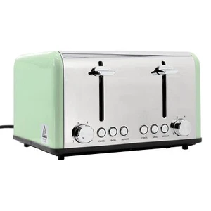 Tostadora Redmond 4 Rebanadas Ranura Extra Ancha 1650W Acero Inoxidable en Verde Musgo - Imagen 1 de 1