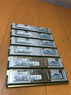 8GB RAM KIT - 2GB Samsung DDR2 SERVER 2Rx4 PC2-5300F-555-11-E0 SERVER RAM - Image 1 of 4