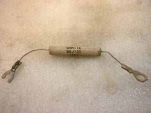 Ohmite Wirewound Resistor 11 Watts 120 Ohm, pn 90J120 - Picture 1 of 3