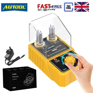 Auto Spark Plug Tester 2 Hole Ignition Tester Tool Adjustable 0~6000RPM, UK PLUG - Picture 1 of 13
