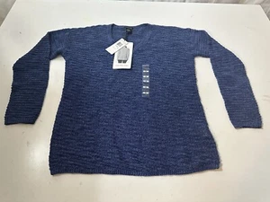 Calvin Klein Jeans Classic Knit Very Navy Sweater Women’s Size S - New with Tags - Picture 1 of 10