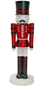 PartyLite Nutcracker Jumbo P92102 Retired Tealight/Taper Candle Holder Red NEW - Picture 1 of 23