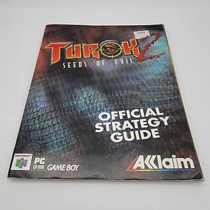 Turok 2 Seeds of Evil Guida Ufficiale Gioco di Strategia Acclaim N64 Gameboy Colore PC