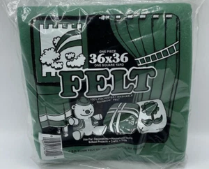 Green Christmas Felt 36x36 Inches 1 Square Yard by S. H. Kunin Felt Company - Bild 1 von 3