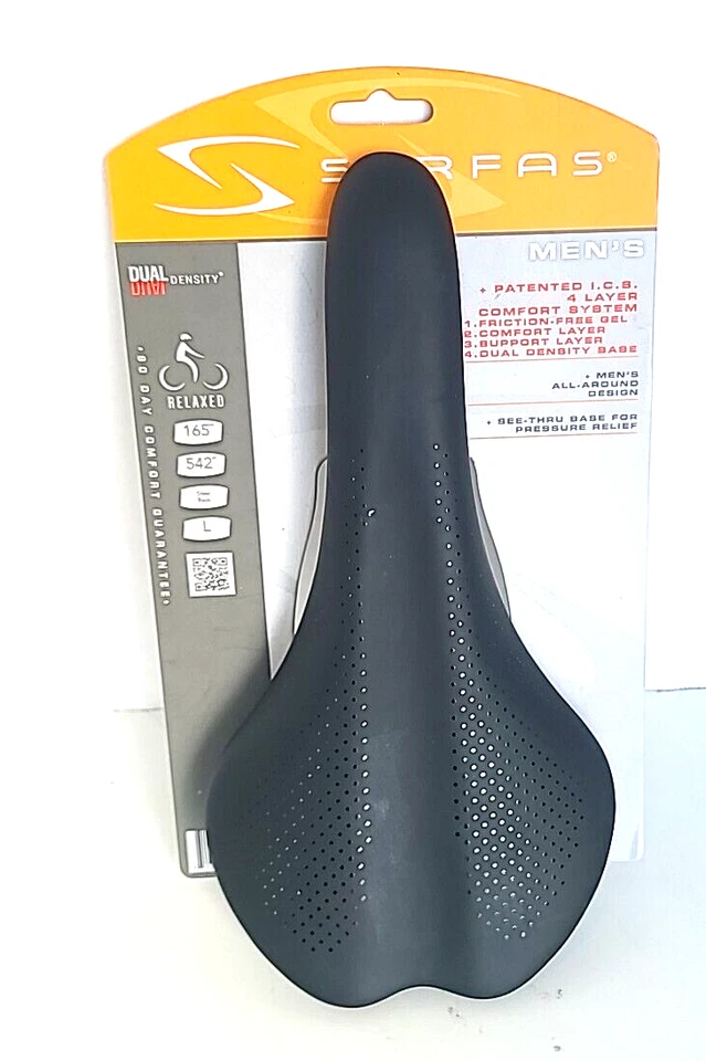 Serfas Dual Density Men's Bicycle Saddle With Cutout 2day Delivery