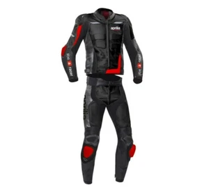 APRILIA Bike Lederkombi Leder Bikeranzug Rennen Motorrad Lederjacke Hose Einteil - Picture 1 of 3