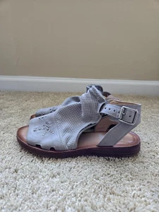 Miz Mooz fifi sandals womens EU 37 US 6.5-7 gray leather ankle strap - Picture 1 of 10