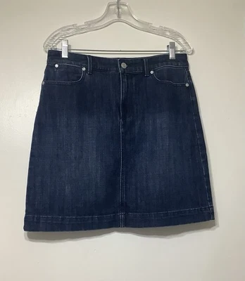 Talbots  Women’s Knee Length Blue Denim Skirt Size 6 NEW - Image 1 of 4