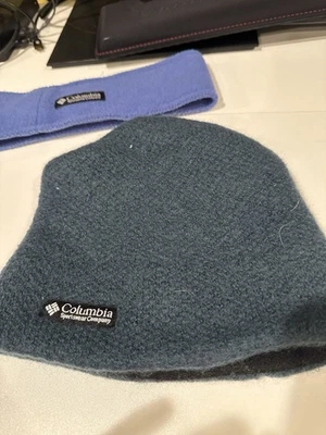 Columbia Sportswear Fleece Beanie & Headband Set – Blue One Size - Image 1 of 4