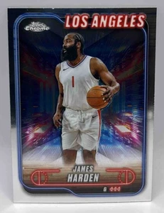 2024-25 Topps Basketball Chrome James Harden #198 Los Angeles Clippers - Picture 1 of 10