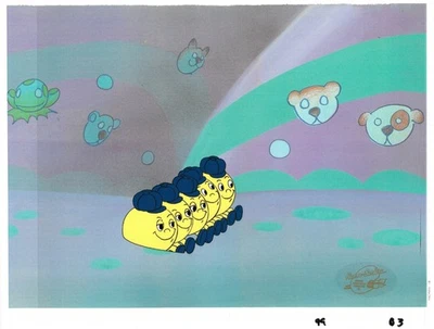 Celda de producción original Pac-Man/dibujo a juego y sello Hanna-Barbera-1982 Foto 1 de 2