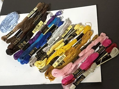 DMC Floss  (See description for color 3s) Qty 28 - Image 1 of 4