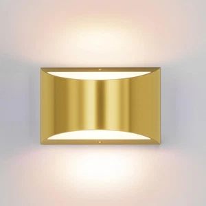 Brushed Brass Wall Sconce Indoor Wall Lights Hardwired 1 Pack Up and Down Wal... - Picture 1 of 9
