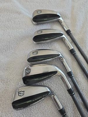 USED Wilson Launch Pad 2 Irons 7-pw,gw REGULAR GRAPHITE 65 GRAM SHAFT  - Image 1 of 4