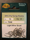 Montana Fly 7048 25 Pack Fly Tying Hooks Size 10