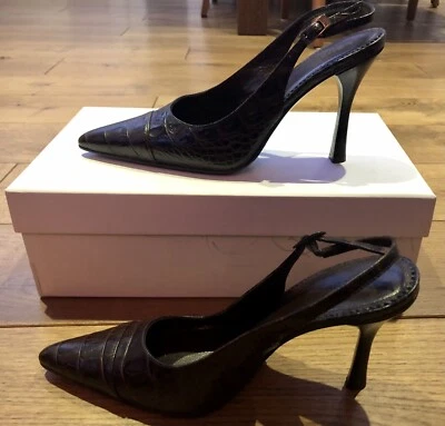 Zapatos de tacón BOSS HUGO BOSS para mujer de cuero grabado - (talla - UK 4,5) Foto 1 de 4