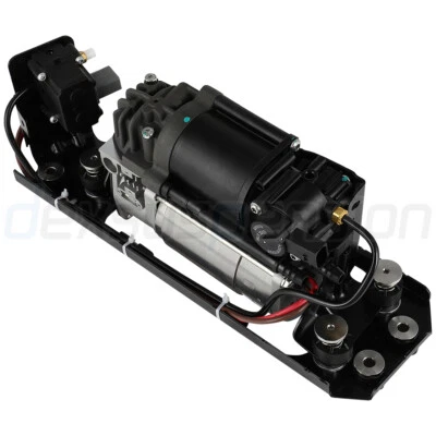 Fit For BMW 7 Series 740i 750i 750Li  760Li Air Suspension Compressor W/ Bracket Foto 1 de 4