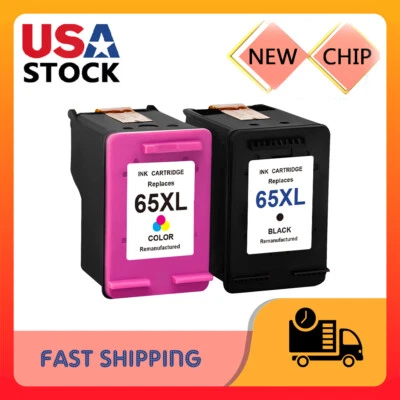 Cartucho de tinta 65 XL para HP Deskjet 2652 2655 3752 3755 ENVY 5010 5052 5055 5058, Foto 1 de 4