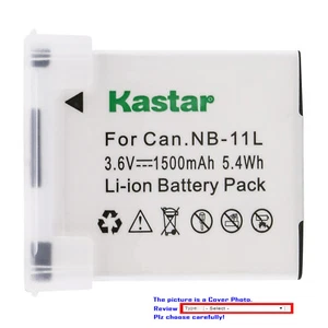 Kastar Replacement Battery for Canon NB-11L PowerShot A2300 A2400 SX410 SX400 IS - Picture 1 of 7