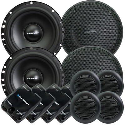 4x Blaupunkt BPS-E650C 6.5" Component Speakers 120W Peak Power Tweeter - 2 Pairs - Image 1 of 4
