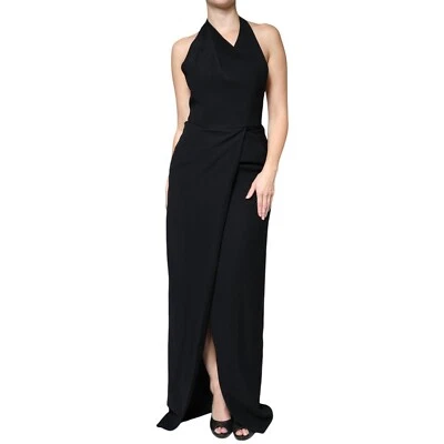 Vestido EMPORIO ARMANI Negro Sin Mangas Halter Vaina Vestido Largo IT40/US6/S 990usd Foto 1 de 4
