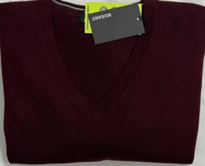 New Murano Men's Sweater Burgundy Color Size M $23.00 - Picture 1 of 3