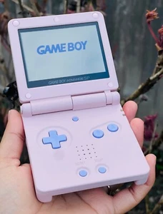 Gameboy Advance SP Soft Touch Premium Quality Retro Console IPS Backlit &USB C - Picture 1 of 12
