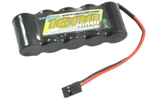Voltz 1600mAh 6V Rx Empfänger gerade Akku mit JR Stecker für RC Flugzeug Auto - Bild 1 von 1