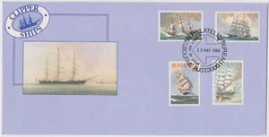 1984 FDC Australia. Clipper Ships. Various FDI postmarks - Picture 1 of 1
