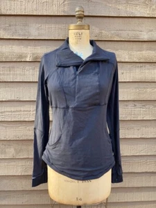 Lululemon Base Runner 1/2 Zip Sweater Womens  Black Pullover 10 NWT - Picture 1 of 8