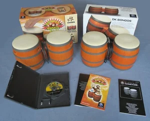 Donkey Konga Bundle - Game and 2 Sets of DK Bongos Boxed PAL Tested GameCube Wii - Picture 1 of 21