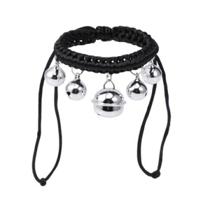 Hand Woven Necklace Adjustable Small Hollow Bell Choker Pet Ring - Picture 1 of 12