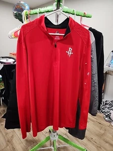 Houston Rockets Men's Majestic Tech Jacket - XL Red/black - Picture 1 of 6