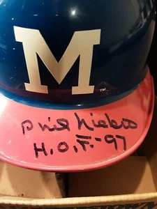 Phil Niekro Signed Mini Helmet Milwaukee Braves JSA COA - Picture 1 of 6