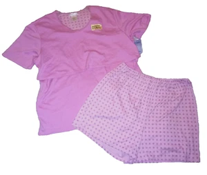 Leading Lading 2-Piece Maternity/Nursing Pajama PJ Set - Women's Medium Pink NWT - Picture 1 of 4