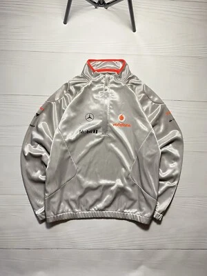 Vofafone Mercedes Benz McLaren racing 1/3 zip pullover Formula 1 L Size Man - Image 1 of 4