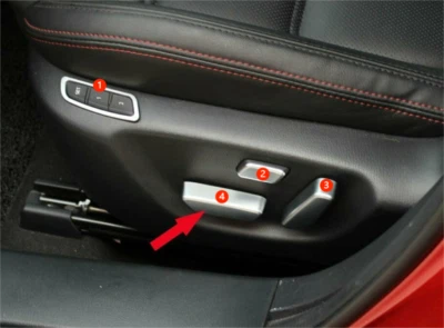 Matte Seat Adjustment Button Switch Lid Cover Trim For 2017-2021 Mazda CX-5 CX5 - Image 1 of 3