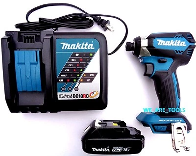 Nuevo Makita Sin Escobillas 18V XDT13 1/4 Impacto, (1) Batería BL1820B, 1 Cargador 18 Voltios Foto 1 de 4