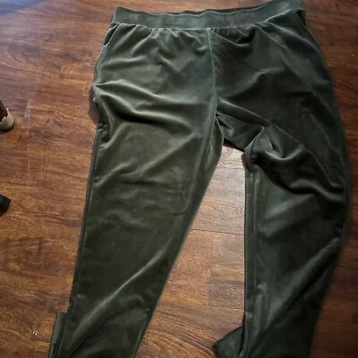 Новый с Ярлыками кабель калибра студии бархата тянуть на брюки плюс Sz3X лес ночь зеленый карманы - Изображение 1 из 4