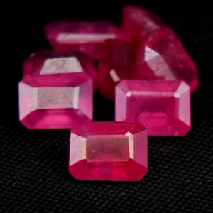 SHOLA Echt 1 Stück 8,5 X 6,5 mm Natürlicher Rot Rosa Rubin Ca. 2,3 Ct, Ruby - Picture 1 of 3
