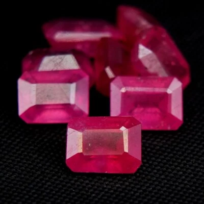 SHOLA Echt 1 Stück 8,5 X 6,5 mm Natürlicher Rot Rosa Rubin Ca. 2,3 Ct, Ruby - Bild 1 von 3