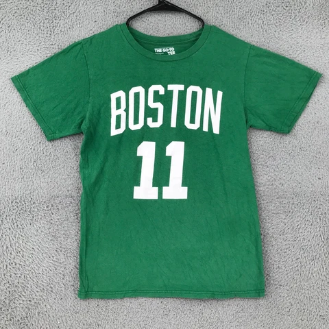 Adidas Boston Celtics Shirt Adult Small Green 11 Irving Basketball Mens 15523 Cover