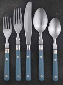 Washington Forge MARDI GRAS WILLIAMSBURG BLUE Stainless Silverware - YOUR CHOICE - Picture 1 of 15