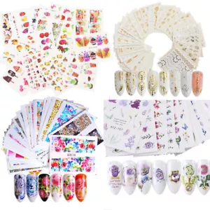 Moda Arte en Uñas 3D Transferencia Pegatinas Hojas Flores Calcomanías Manicura Decoración - Imagen 1 de 13