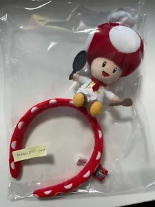 USJ Super Nintendo World Chef Toad Headband plush hair mario kinoko charactor - Picture 1 of 5