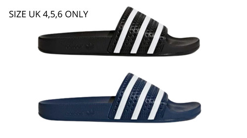 Adidas Adilette Slides 280647 288022 blu navy nero taglia 4 5 6 solo SPEDIZIONE GRATUITA
