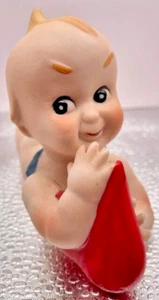 Vintage Kewpie Doll Bisque with Big Heart and Blue Wings - Picture 1 of 5