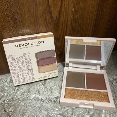 Makeup Revolution London Contour Powder Compact Deep 0.24 oz Palette NIB - Image 1 of 4