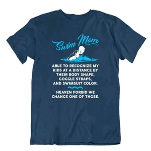 T-shirt mamma nuoto paradiso maglietta sportiva rilassante maglietta casual - Foto 1 di 8