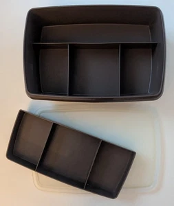 Organizador de inserciones divididas Tupperware Tuppercraft marrón #767-1 - Imagen 1 de 6